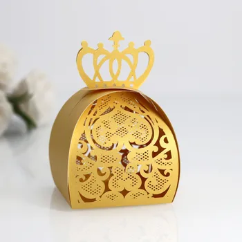 

European-style decorative joyful wedding party favors candy boxes for Guests Souvenirs laser hollow Paper gift box packing box