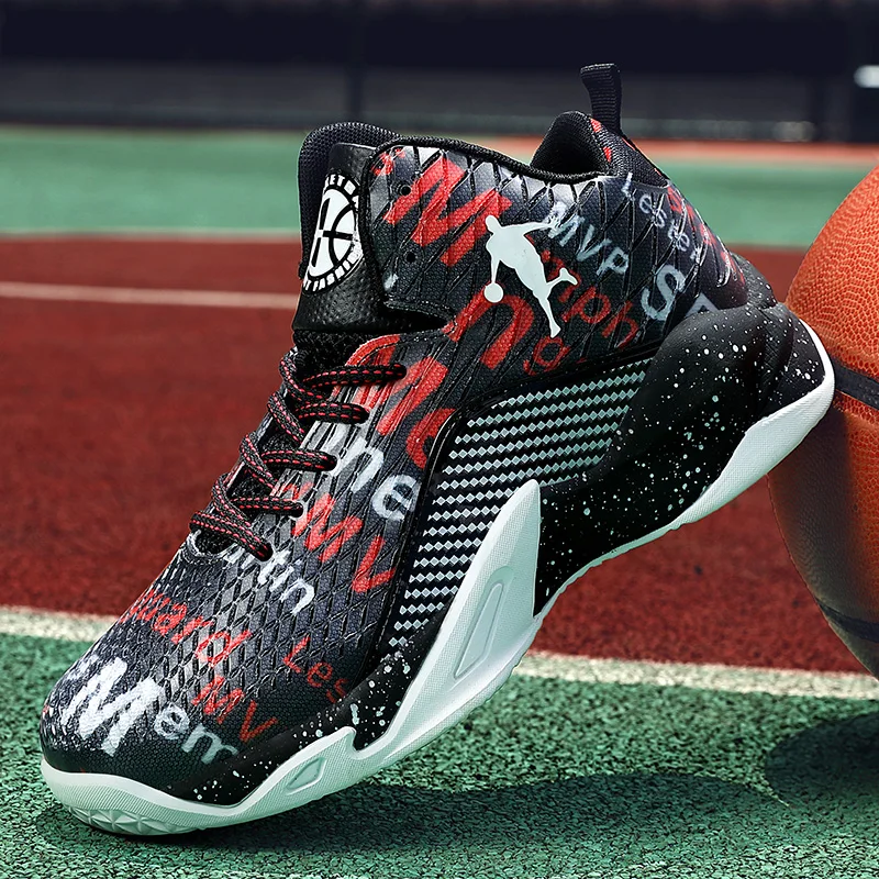 Высокие баскетбольные кроссовки Jordan для мужчин и женщин дышащие с амортизацией