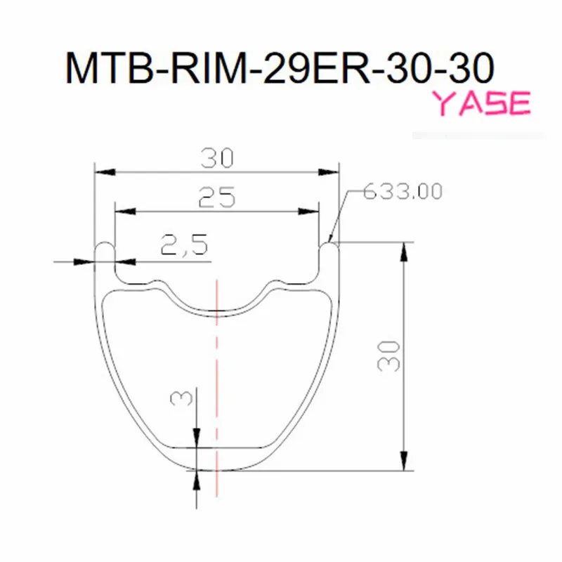 YASE 29er Углеродные Диски для горных велосипедов обод 30x30 мм симметрия бескамерный велосипедный Руль стальной диск MTB Диски ERD 589 мм 380 г