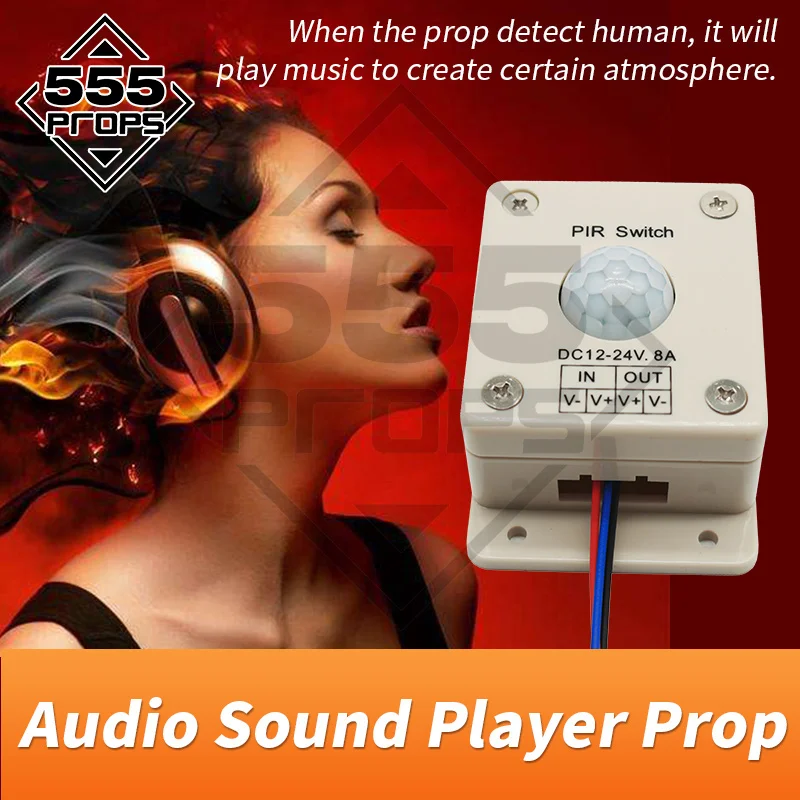 Реквизит 555 аудио проигрыватель реквизит для комнаты бега игровой