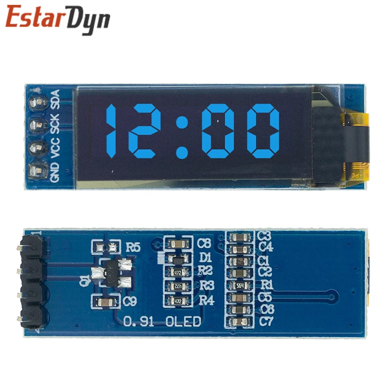 Display Module LCD Display Module OLED Display Module LED Display 0.91 Inch 128X32 IIC Communicate for Arduino