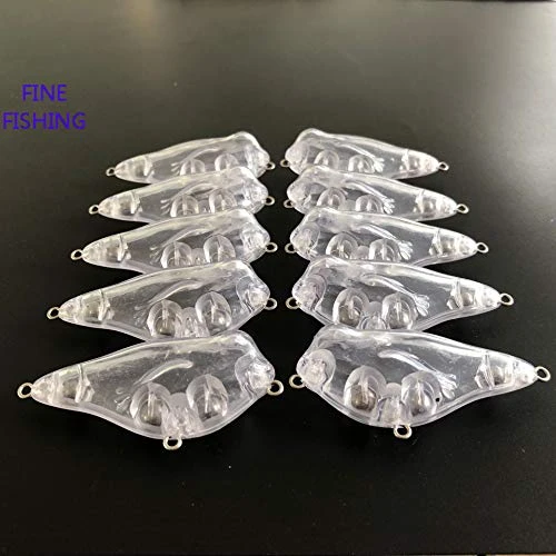 10pcs Unpainted Crank Bait Fishing Body 65mm 7.8g Blank Lures Free eyes  8278#