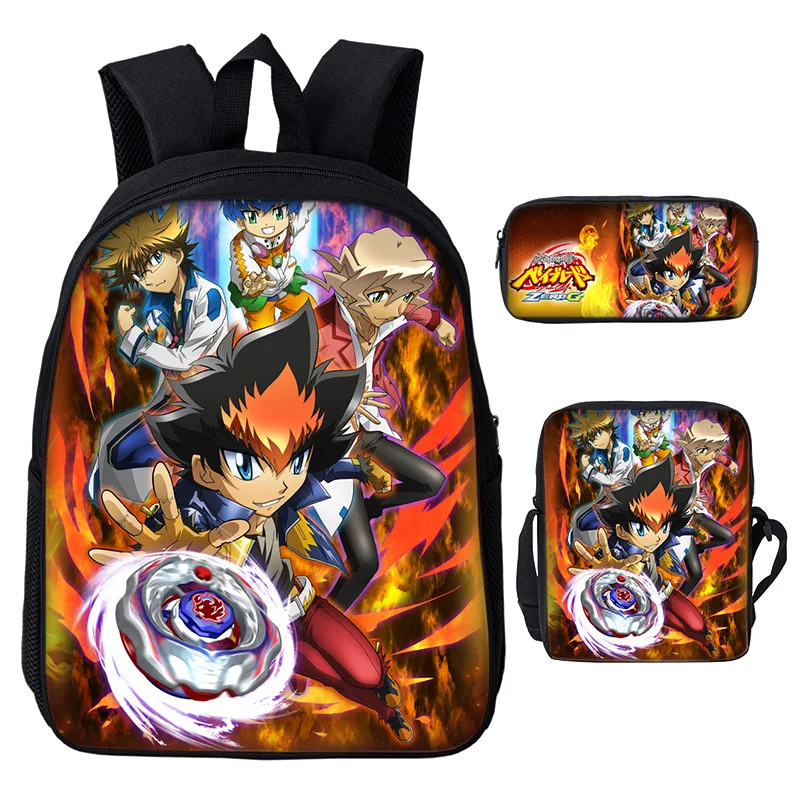 3 шт./компл. аниме Beyblade Burst сумки рюкзак держать все ваши Металлические Beyblades игра Mochila Подростковая школьная сумка повседневная сумка для ноутбука - Цвет: 4