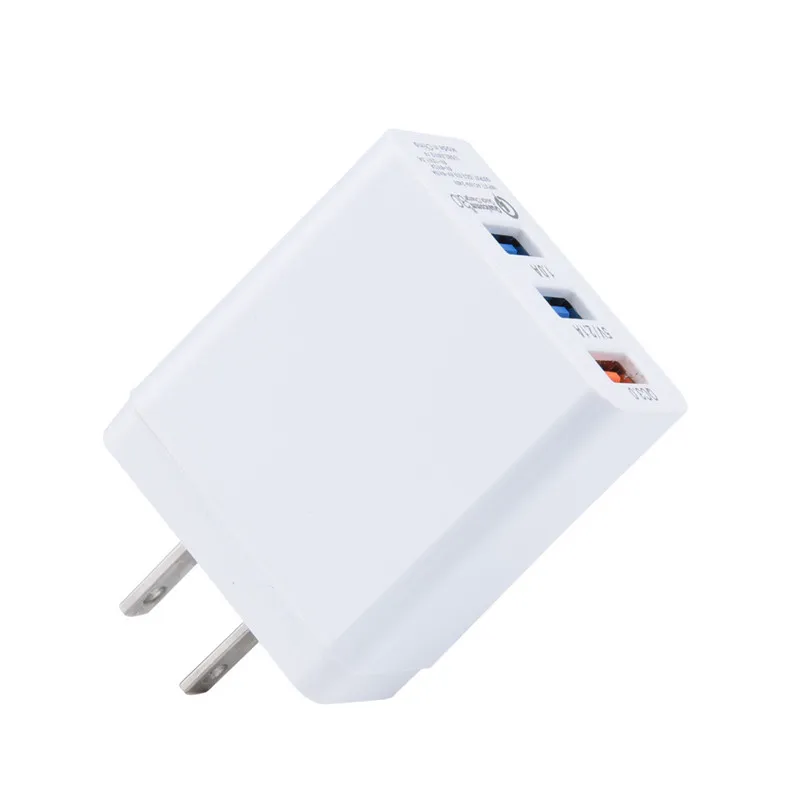 EPULA 2.1A быстрое зарядное устройство 3 USB зарядное устройство для iPhone X XS samsung Xiaomi 9 huawei Tablet QC 3,0 быстрое настенное зарядное устройство адаптер США - Цвет: Белый
