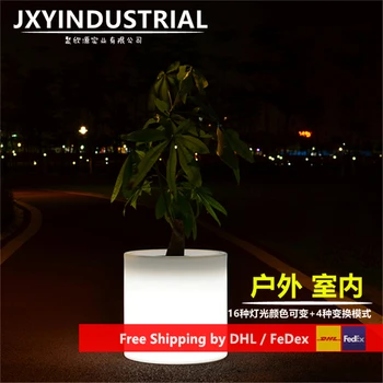

LED Light Flower Pot Colors Changeable Luminous Flash Flower Tub Tray LIGHT Planter Indoor/outdoor Garden