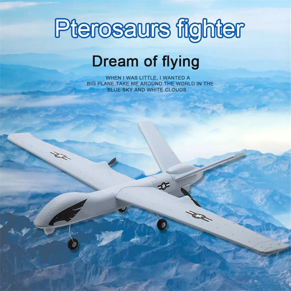 Z51 Хищник 2,4G 2CH 660mm размах крыльев дистанционного Управление RC самолет с неподвижным крылом планер, беспилотные летательные аппараты с встроенным гироскопом, детский подарок на Рождество