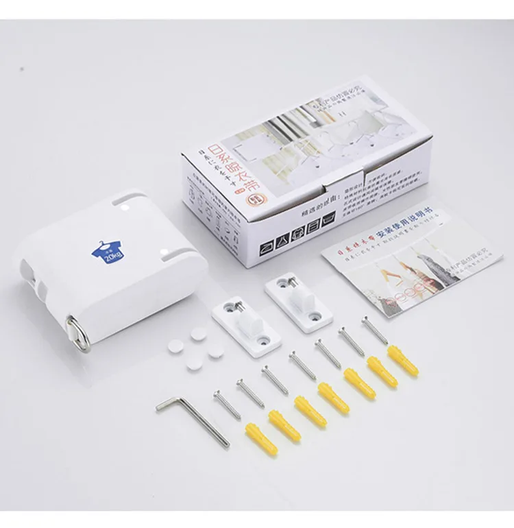 Retractable Clothesline Rope No Drilling Required Indoor Invisible Clothesline with Hanger Hole Drying Rack Balcony Clothes Line (13)