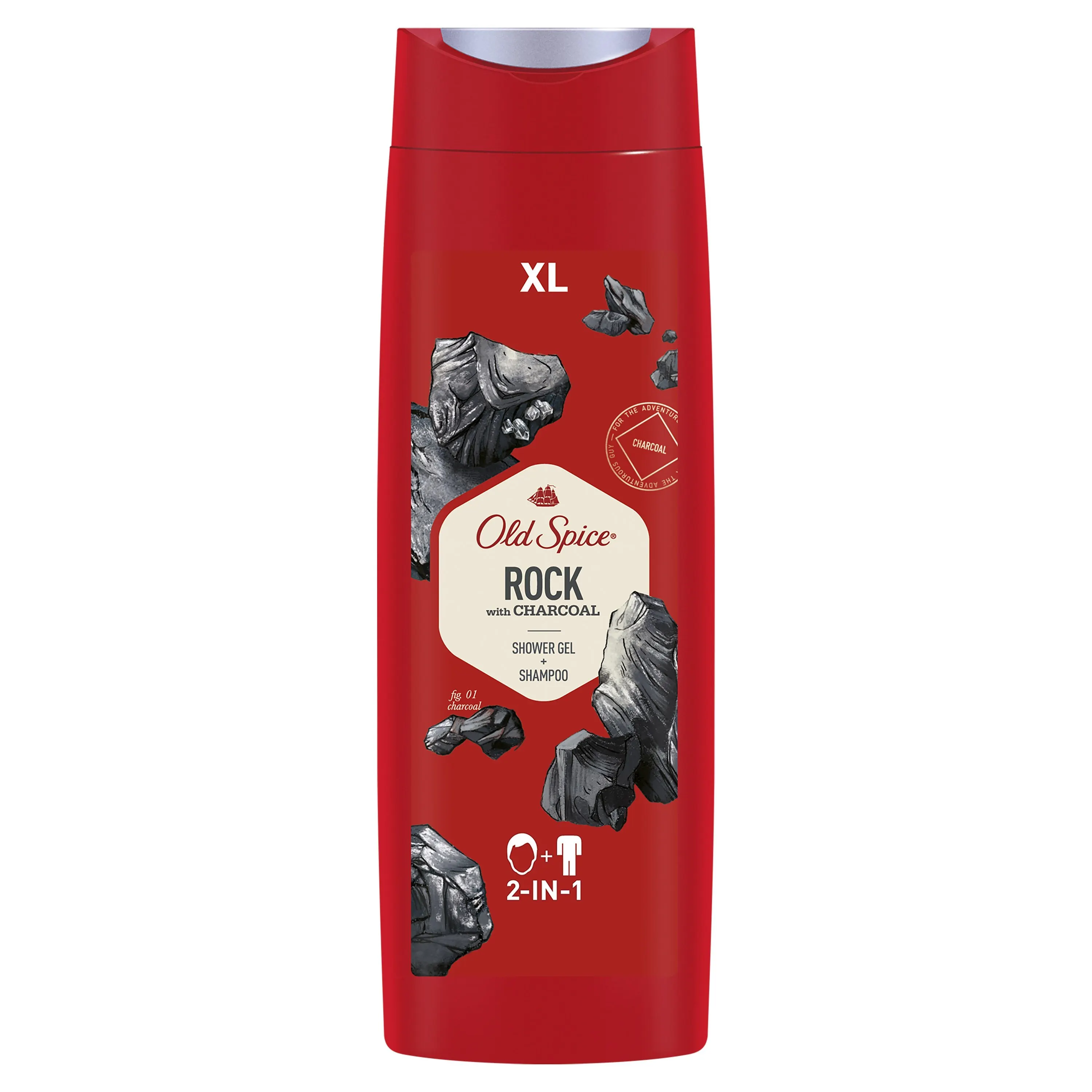 OLD SPICE Гель для душа + шампунь 2в1 Rock with Charcoal 400мл | Красота и - Цена: 372,27 руб.