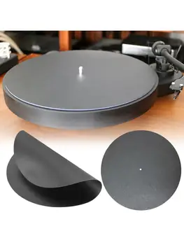

12'' Anti-static LP Vinyl Turntable Record Pad Soft Genuine Leather Mat Slipmat M76A