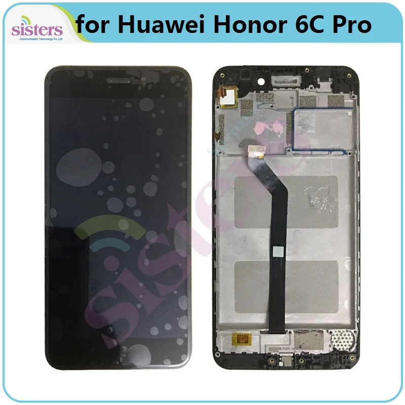 Black with Frame Для huawei Honor 6C Pro ЖК-дисплей JMM-L22 JMM-AL10 AL00 TL00 ЖК-экран 6CPro ЖК-дисплей с рамкой сенсорный экран дигитайзер - Цвет: Black with Frame