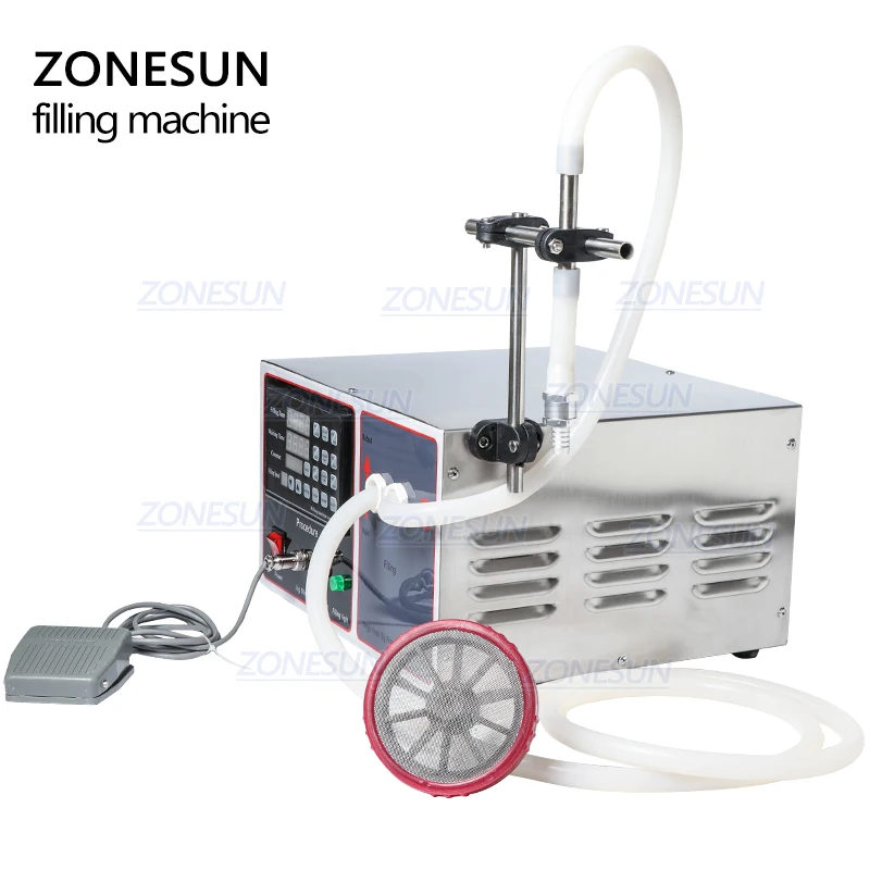 ZONESUN GZ-GFK17A полуавтоматическая разливочная машина для стирки, для приготовления масла, вода, сок, молоко, разливочная машина для жидких Бутылок