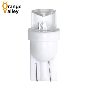 

500pcs Wholesale T10 W5W 1 LEDs 194 501 Auto Car Interior lights Wedge Door Instrument Side Bulb Lamp Old Light DC 12V