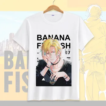 

Banana Fish Cartoon Short Sleeve Loose T-shirt With Modal Women Men's Short Sleeve