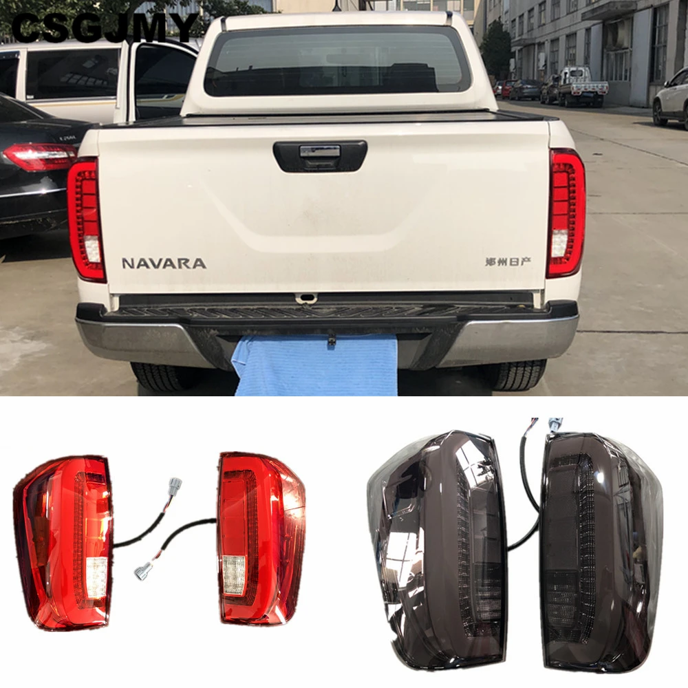 1 пара задних фонарей для Nissan Navara Np300 светодиодный задний фонарь стояночный обратный сигнал Brak
