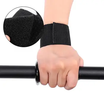 

Wrist Support Protection Black Training Wrist Support Bandage Straps Hook Gym Hook Grips Protection Supports Health Care