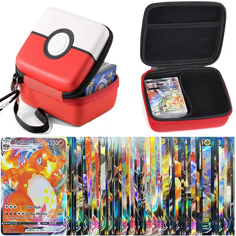 Pokemon Card Album Storage Bag English V VMAX TAG TEAM MEGA EX GX Trainer Energy Display Playing Game Shining Cards Box Kids Toy | Игрушки и