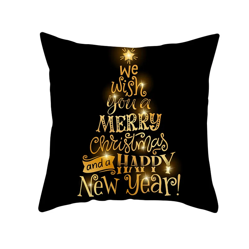 

Merry Christmas Cushion Cover Decorative Pillow Cover Sofa Home Decoration Pillowcase 45*45cm