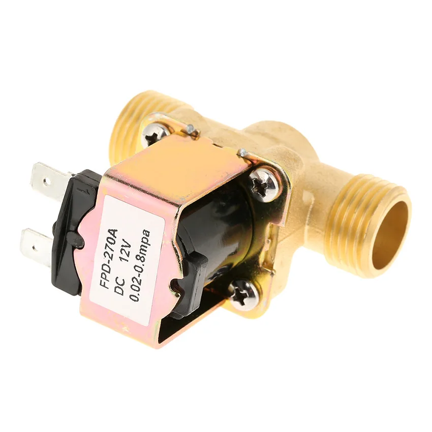 Dc 12v Electric Solenoid Valve Normally Closed Brass Valves
