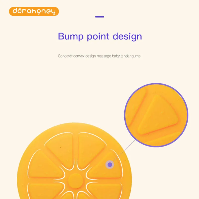 Teething & Massaging Toy Silicone Baby Teether for Teeth Infant Dental Care Accessories Newborn Fruit Chew Toys for Newborn