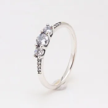 

Original 925 Sterling Silver Pan Ring Creative Sparkling Crystal Cz Pan Ring For Women Wedding Party Gift Fashion Jewelry