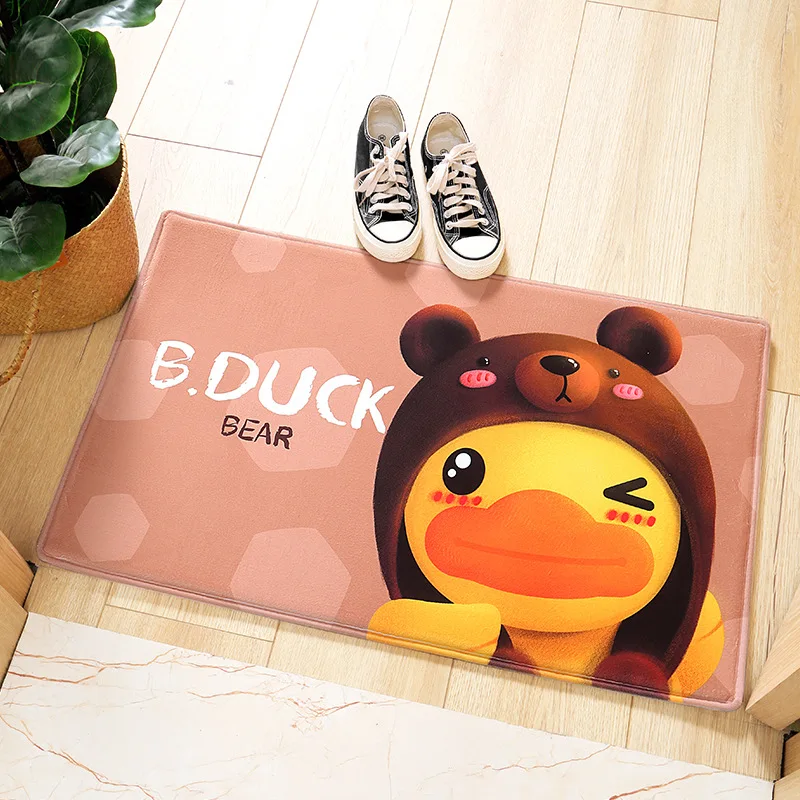 Yellow Duck Non Slip Durable Doormat Outdoor Entrance Toilet Bedroom Bathroom Kitchen Decorative Indoor Rug Carpet Floor Mat
