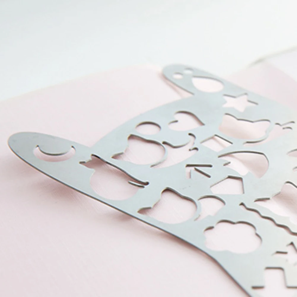 НОВЫЕ геометрические кошки металлические полые DIY Scarpbooking шаблон для рисования измерительная линейка