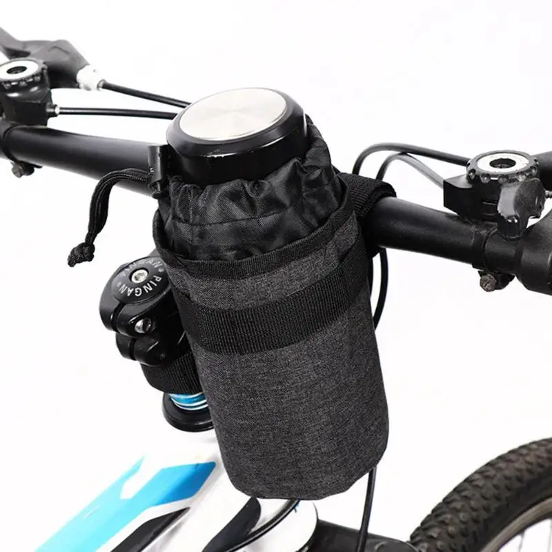 Велосипедная Изолированная переноска для бутылей с водой мешок вынос руля велосипеда Сумка-чайник внутренняя алюминиевая фольга изоляция для зимы