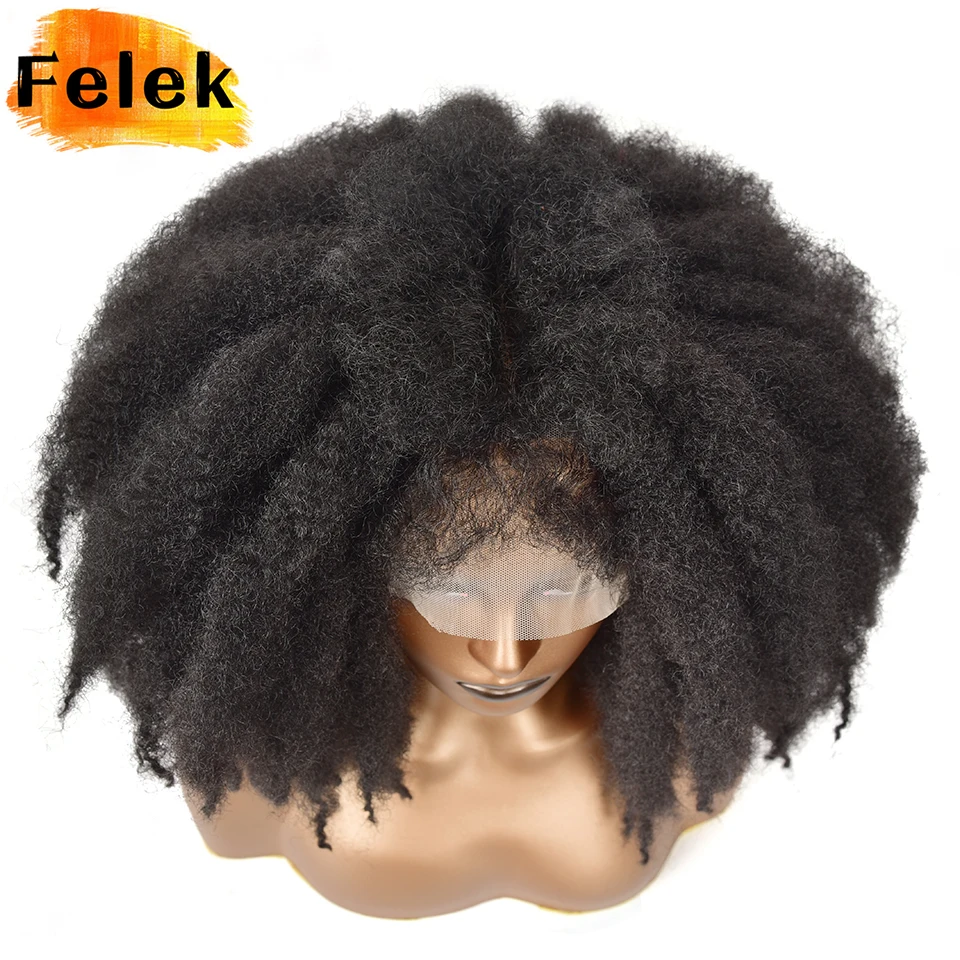 Franja para mulheres negras, Ombre sintético, peruca