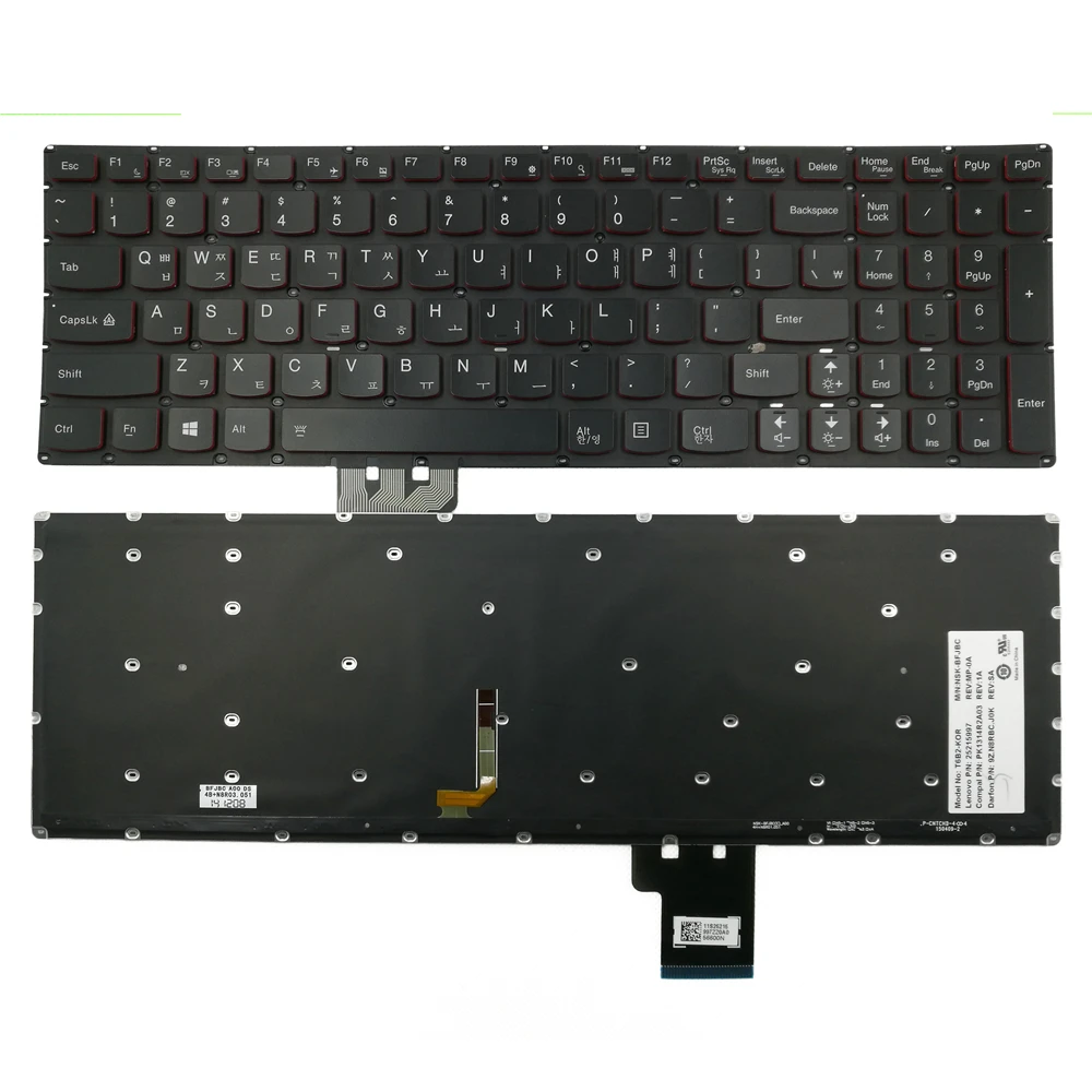 

OVY KR SP laptop keyborad for LENOVO Y50 Y50-70 Y50-70A Y50-70AM-IFI with Backlit P/N:25215997 PK1314R2A03 9Z.N8RBC.J0K 25215991
