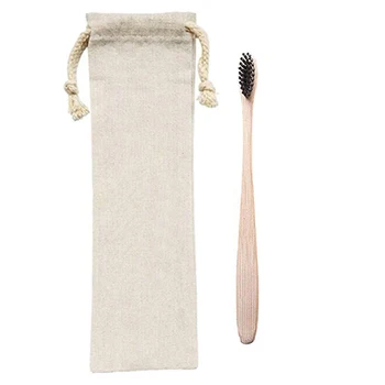 

Washable Bamboo Toothbrush Bags Reusable Organic Cotton Tooth Brush Travel Tote Storage Bags