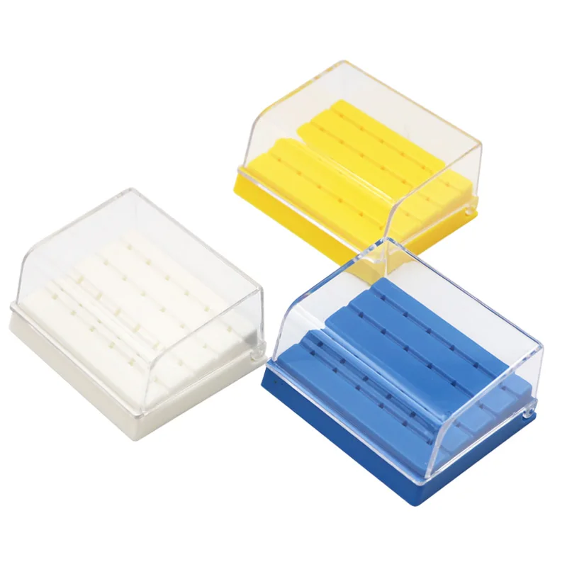 

1pc Dental Tooth Bur Block Holder 24 Holes Burs Drill Holder Autoclave Sterilizer Case Disinfection Box Pull Out Drawer