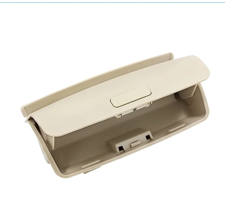 Beige Caja de gafas de sol Beige gris funda de gafas de sol soporte para gafas para VW tizan Golf MK5 MK6 Jetta 5 Passat B7 CC al - Цвет: Beige