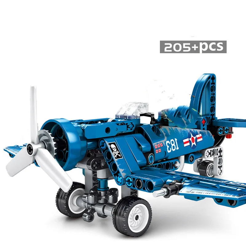 Военная серия, swat World War WW2 US F4U Corsair Fighter модель строительные блоки игрушки для детей Подарки