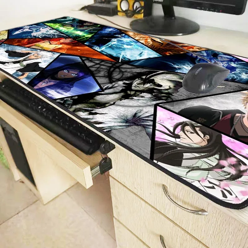  Bleach Japan Anime Large Gaming Mouse Pad Lock Edge Keyboard Mouse Mat Gaming Desk Mousepad for CS 