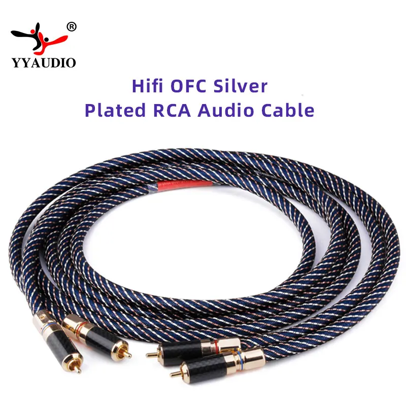 High Quality Hifi Rca Audio Cable Dual Shielding 2rca To 2rca Male