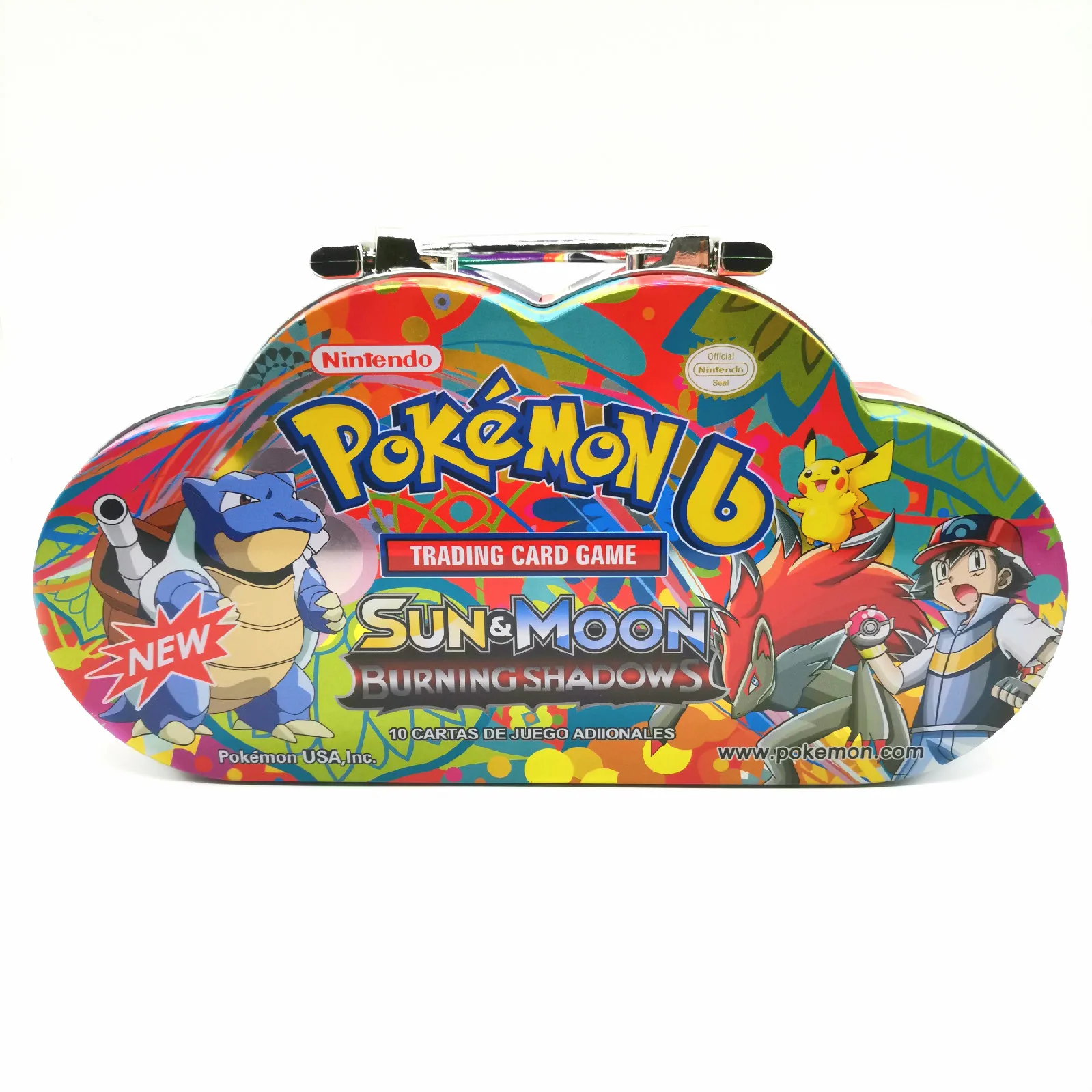 80 шт./компл. Pokemon Портативный жестяная коробка TAKARA TOMY боевые игрушки хобби