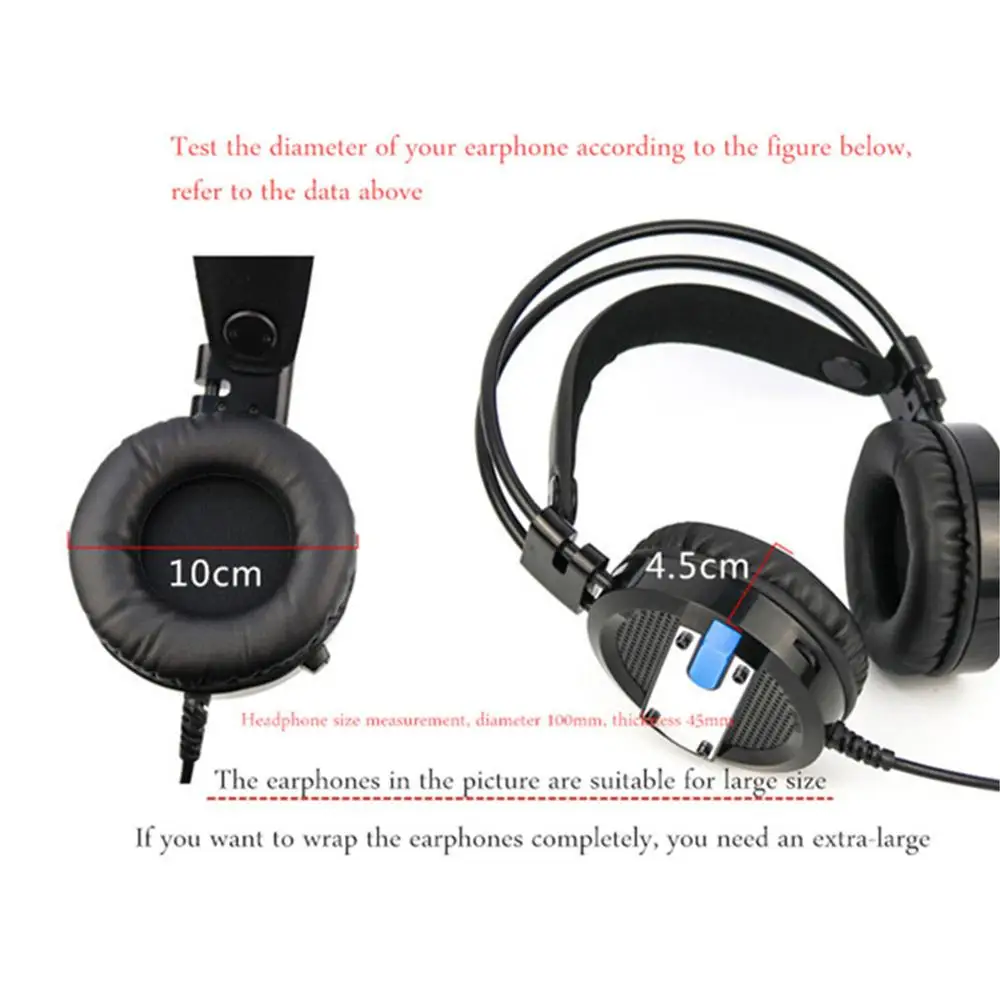 Apply to 70 100mm Ear Pad Disposable Headphone Cover Non Woven Hygienic Dustproof Sweatproof Stretchable Internet cafes Headsets