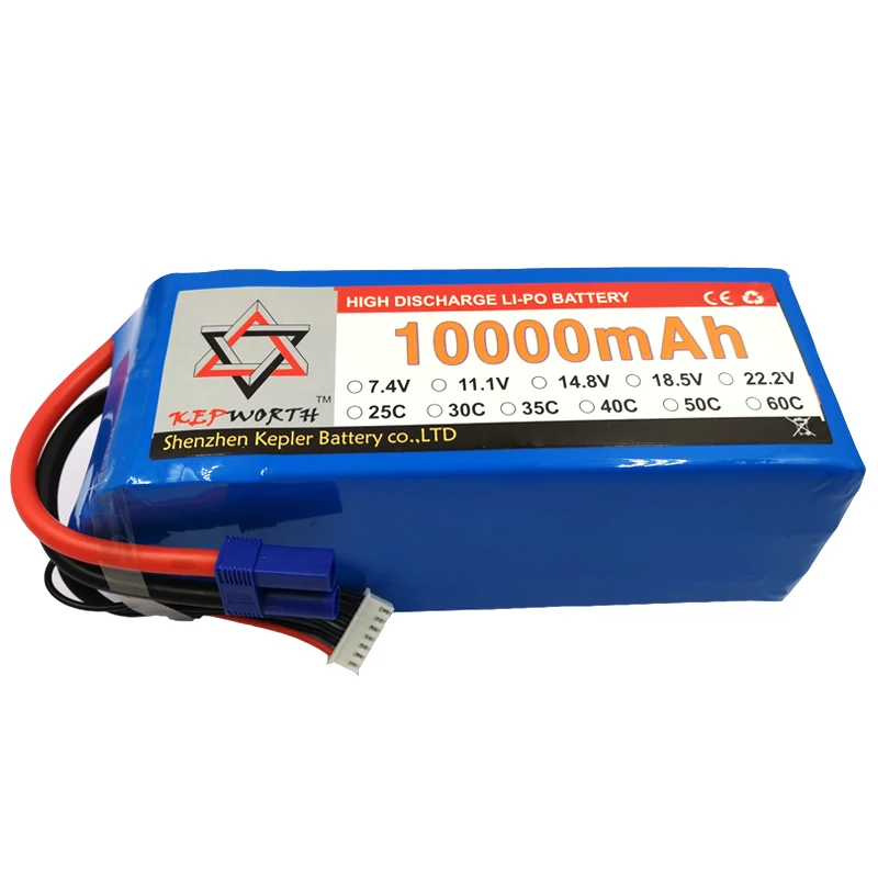6S 22 2 V RC Lipo батарея 10000mAh 25C Высокая емкость для вертолета Дрон самолет автомобиль