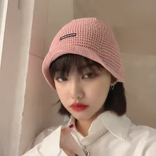 Мужская и женская вязаная шерстяная Рыбацкая шляпа, японская летняя тонкая Кепка для бассейна, предотвращающая нагревание лица, осенняя женская шапка