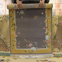 YILONG 3'x4. 7' маленький винтажный китайский ручной завязанный шерстяной ковер(TJ2018036S
