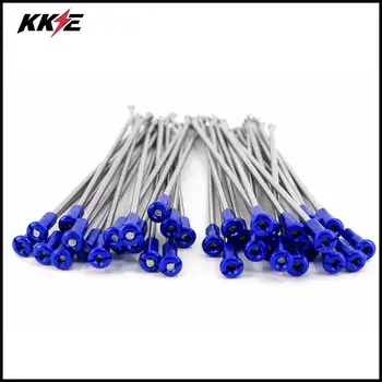 

2.15*19" Rear Motorbike Wheel Silver Spokes Kit For YAMAHA YZ125 YZ250 YZ250F 450F WR250F 450F 2003-2018 Blue Nipples