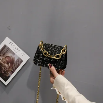 

Women's chain small bag female bag 2020 new shoulder small square bag mini portable diagonal bag