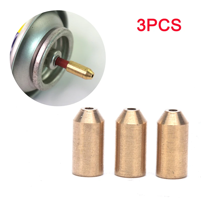 3PCS Gas Refill Adapter for Dupont Lighters Stove Adaptor Hiking