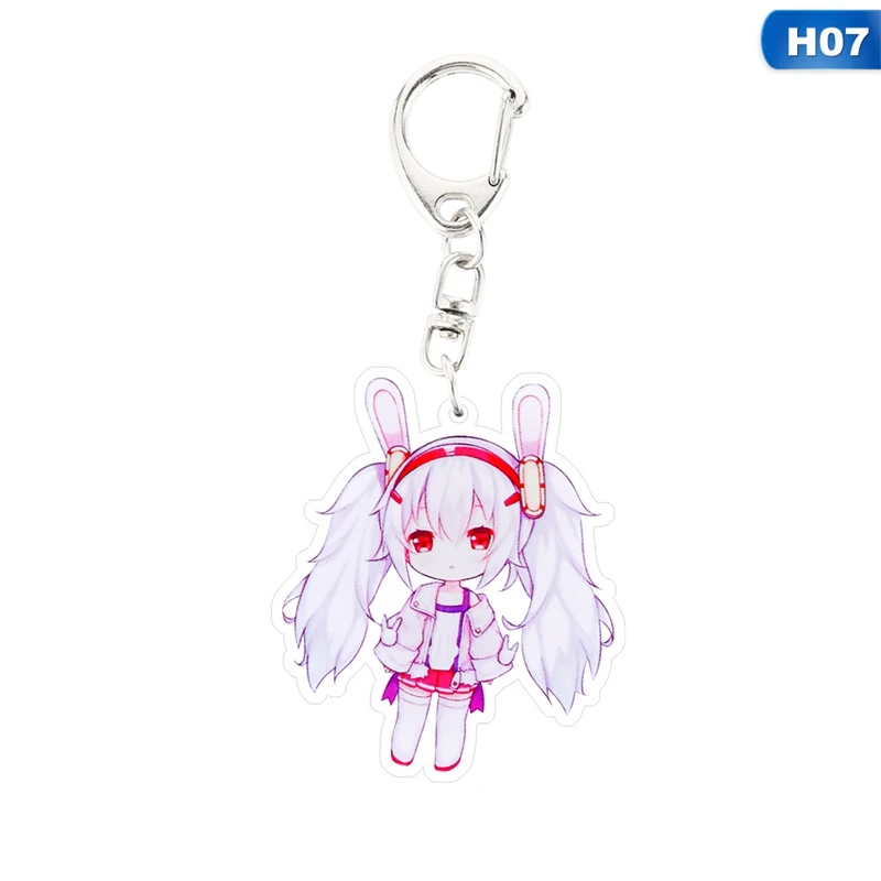 Kawaii Anime Key Chain Azur Lane Enterprise Prinz Eugen Acrylic Keychain keyring Pendant Anime