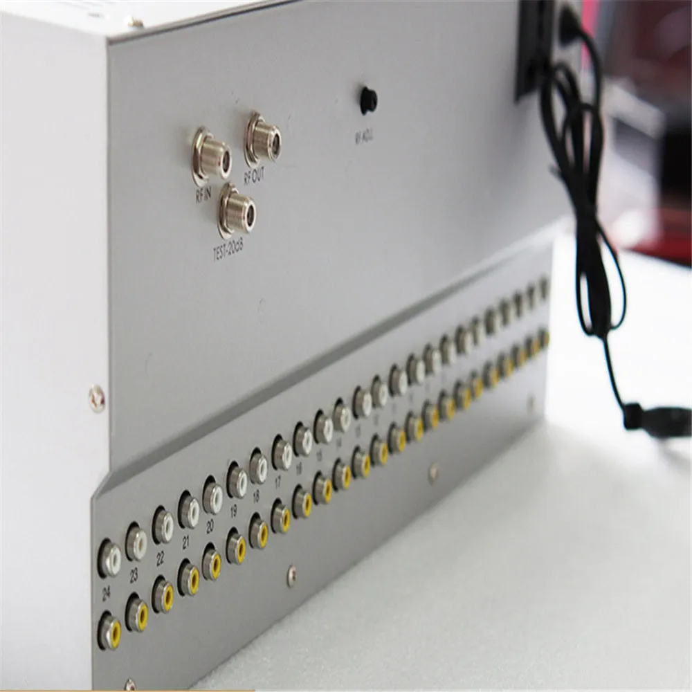 Broadcast grade 24-channel adjacent channel modulator Analog TV system Hotel demodulator | Электроника