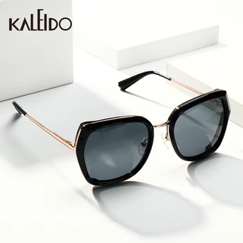 

KALEIDO Black Sun Glasses For Women Fashion 2020 Summer Polycarbonate Lens TR and Alloy Frame UV400 Anti-Reflective sunglasses