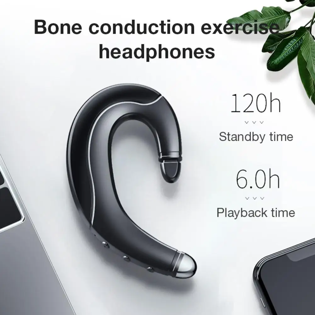 YA-04D, костная проводимость, висящее ухо, Bluetooth 5,0, гарнитура, не входит в ухо, мини, Спортивная, беспроводная, долгий режим ожидания, Bluetooth, головка