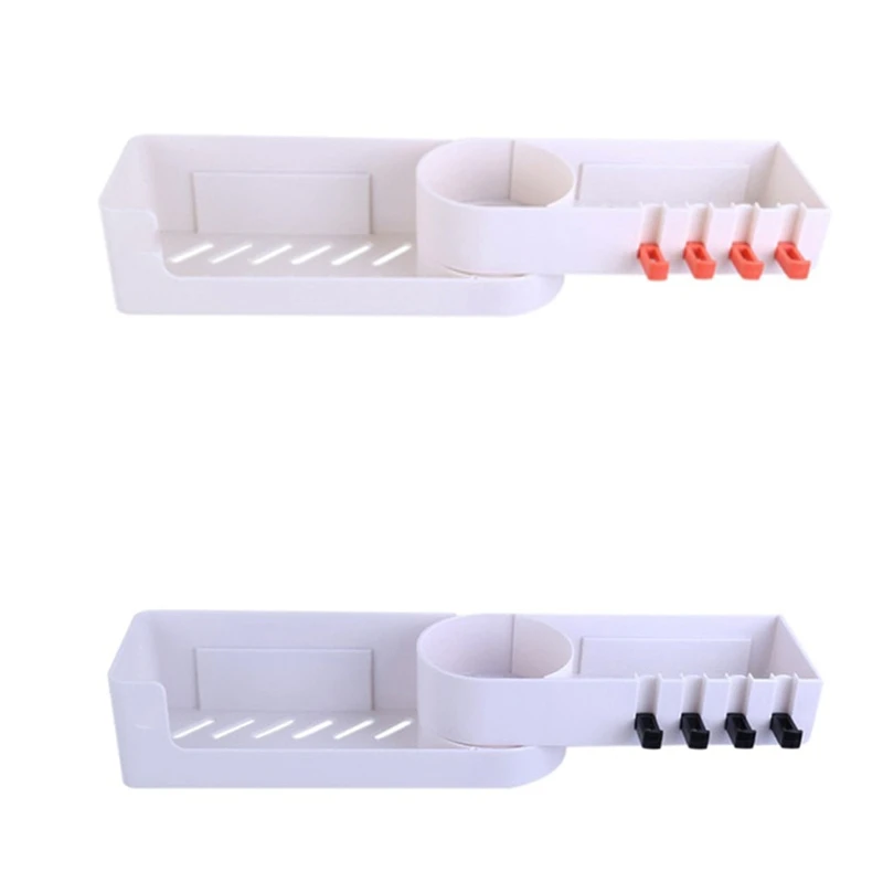 Аксессуары для ванной комнаты, угловая полка для душа, бесшовный вращающийся штатив, легко монтируется, стеллаж для хранения, держатель для кухонного штатива, настенный Bl