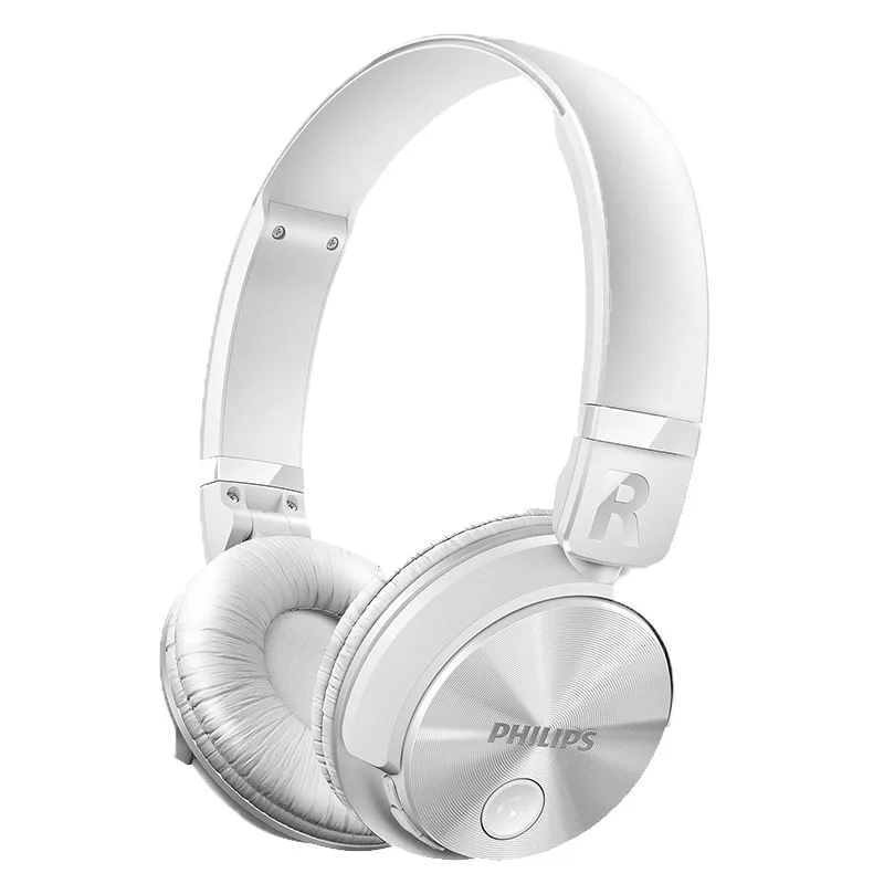 white Philips Bluetooth наушники SHB3060 беспроводная гарнитура с микро USB литиевая повязка батарея для музыки фильмы мобильный - Цвет: white