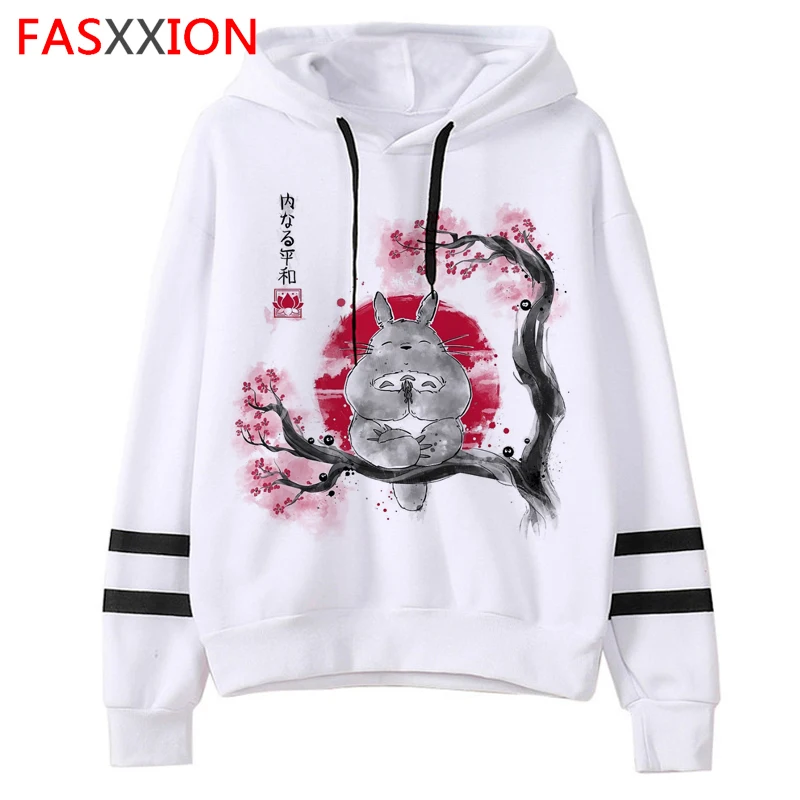 Totoro Kawaii Забавный мультфильм студия Ghibli Толстовка для женщин Харадзюку Миядзаки Хаяо милый 90s Толстовка Графический Ullzang толстовка женская - Цвет: 10551